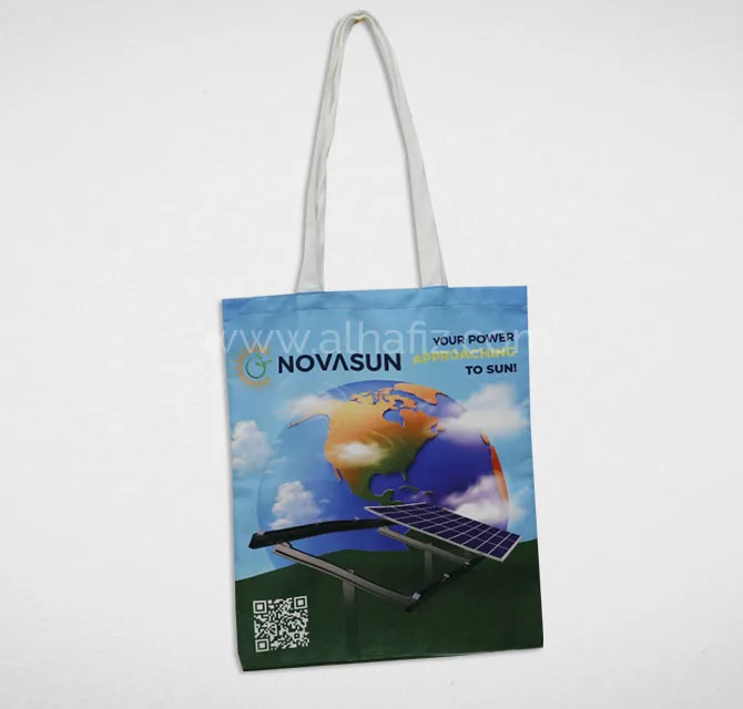 Canvas Tote Bag with Full-Color Graphic