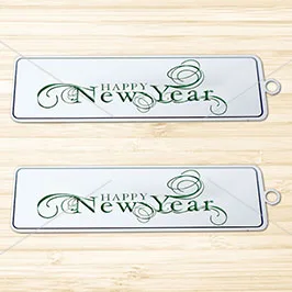 Personalized New Year Acrylic Keychains