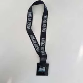  Custom Printed Lanyard - Black (Weaving)