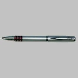 Ballpen Silver with Maroon lines