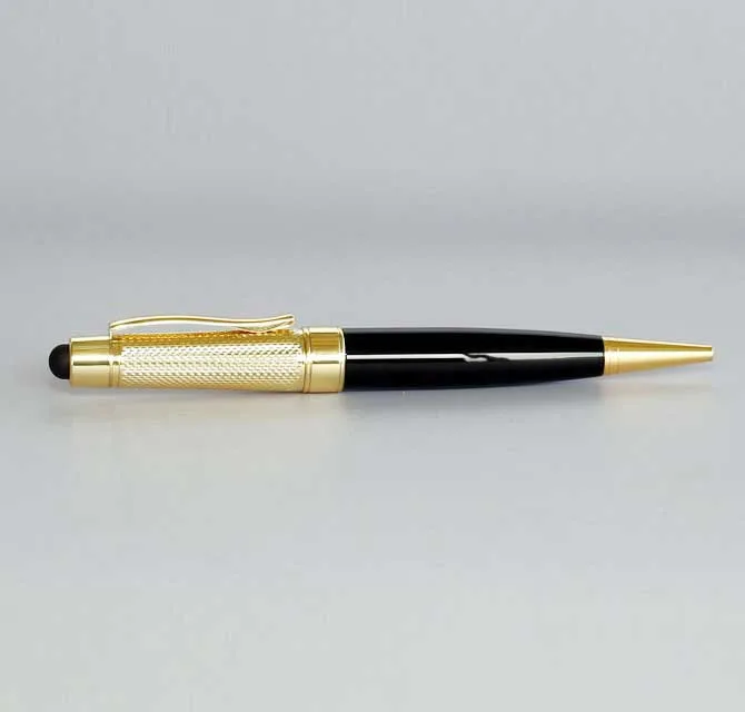 Black Pen with Golden Tip & Cap