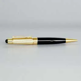 Black Pen with Golden Tip & Cap