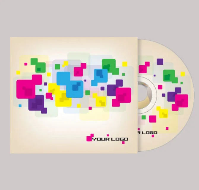 طباعة أغلفة وملصقات CD مخصصة - متعددة