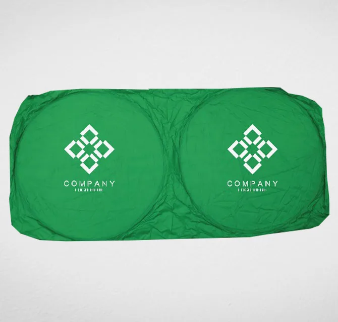 Printed Car Sunshade – Green