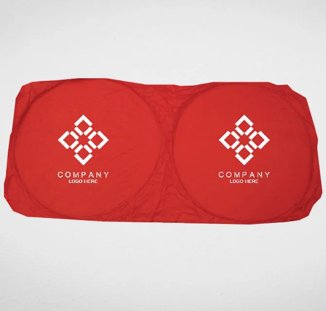 Printed Car Sunshade – Red