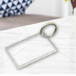 Clear Acrylic Blank Keychain for Schools