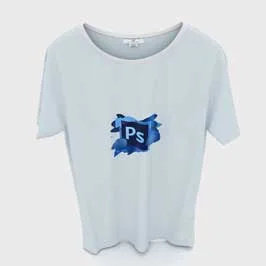 تي شيرت أزرق فاتح - فوتوشوب (شعار PS) تي شيرت أزرق فاتح - فوتوشوب (شعار PS)