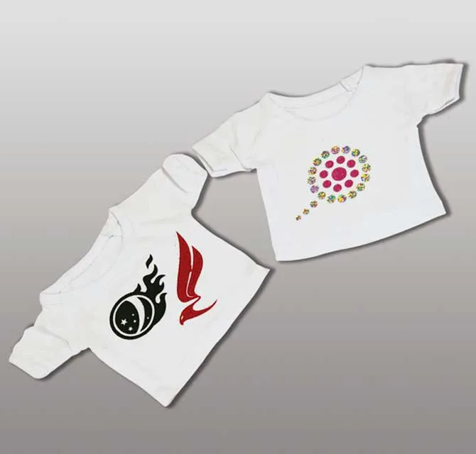 T Shirts (White) - embossed Logo