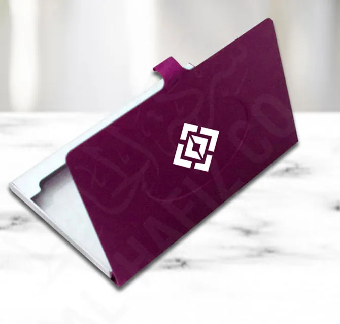 Metal Visiting Card Holder with Logo