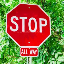 Stop Signage for Construction Sites 