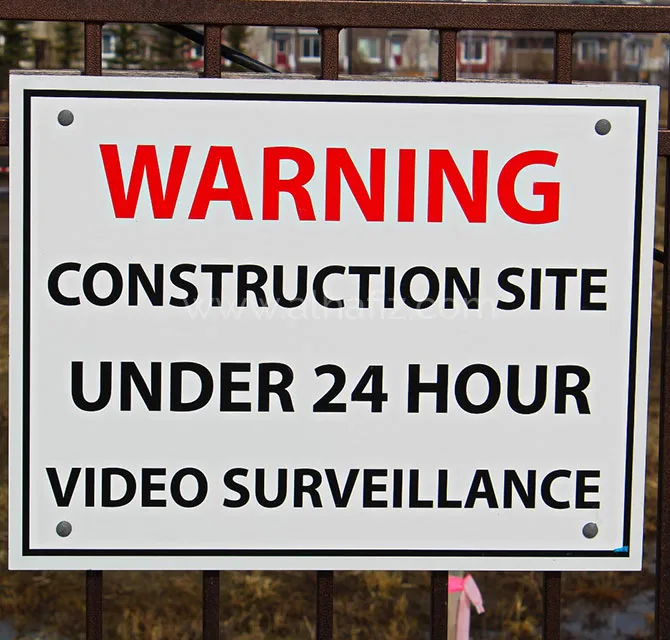 Video Surveillance Warning Signage 
