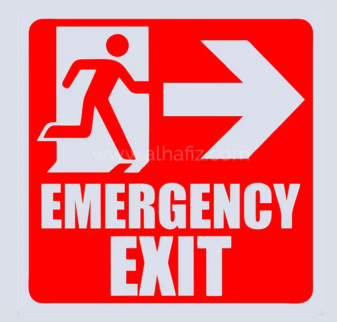 Emergency Exit Sticker