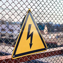 لافتة خطر الكهرباء