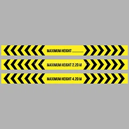 Maximum Height Clearance Signs