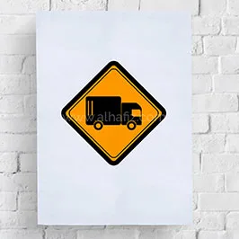 Truck Crossing Warning Sign