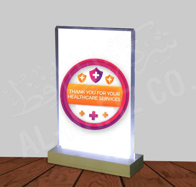 Covid-19 3D Stands With LED Lights