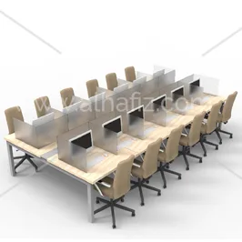 Acrylic Workstation Dividers for Computer Labs