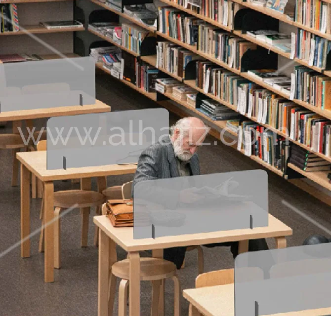 Frosted Acrylic Library Desk Dividers