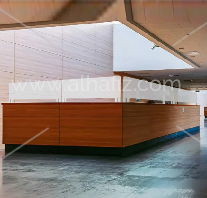 Frosted Acrylic Panels for Reception Counters