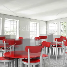 Frosted Acrylic Table Dividers for Cafeterias