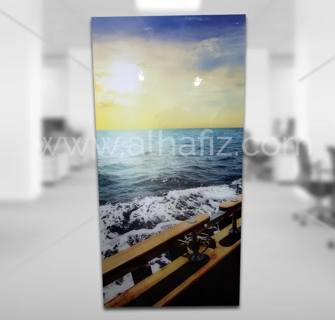 إطار صور أكريليك بتصميم الشاطئ بطباعة UV