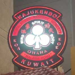 Embossed Acrylic Push Through Sign (led-illuminated)