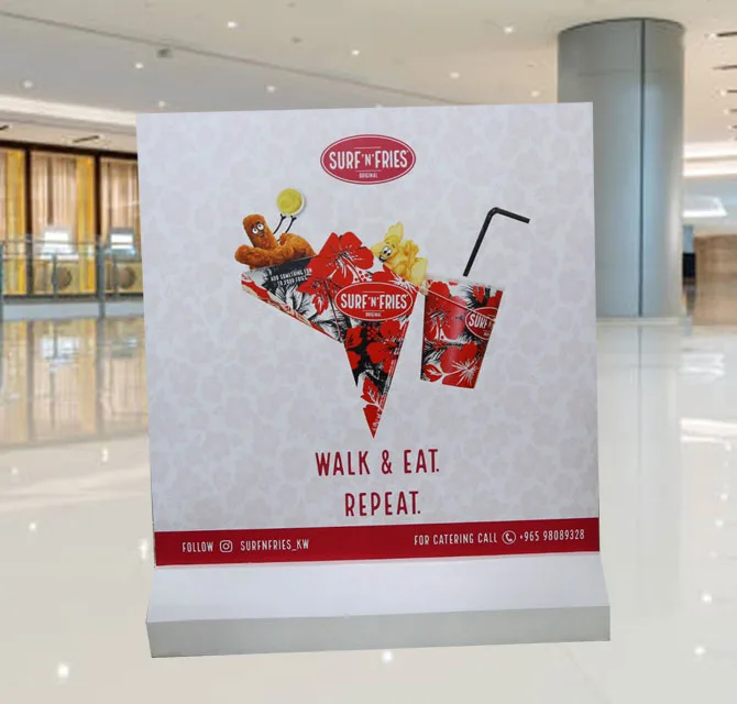 Restaurant Promotion Backdrop Stand