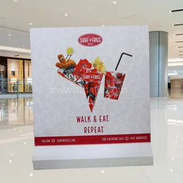 Restaurant Promotion Backdrop Stand