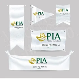 PIA Kuwait Flag Banner