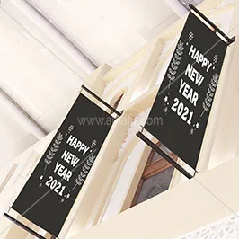 Hanging Blade Banner – Happy New Year