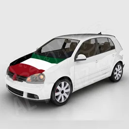 علم سيارة رياضية
