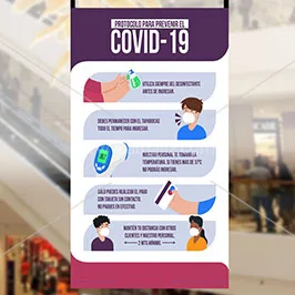  Covid-19 Awareness hanging ceiling banners