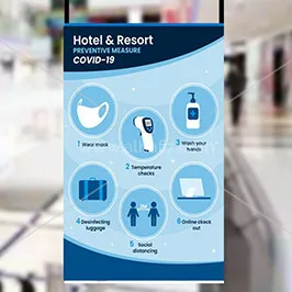  Hotel and Resorts hanging ceiling banners