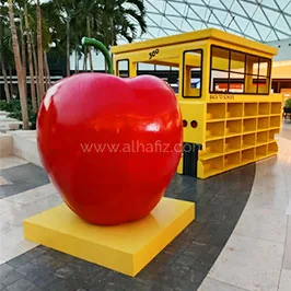 2D & 3D Apple-shaped Styrofoam
