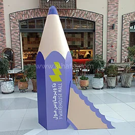 Polystyrene 3d Pencil shape