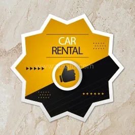 Car Rental Promotional Floor Sticker