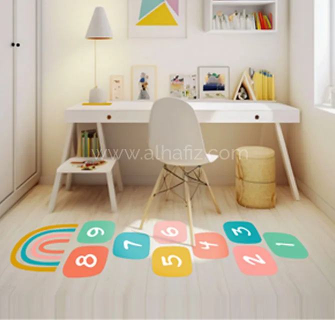 Hopscotch Number Floor Sticker for Kids