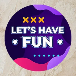 Let's Have Fun Round Floor Sticker