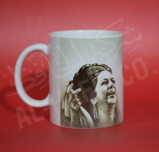 طباعة السلك سكرين على كوب أبيض