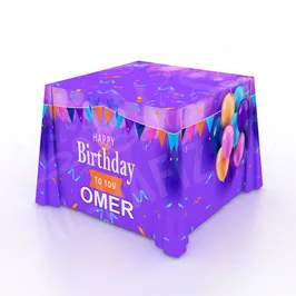 Birthday Wishes Table Cover 