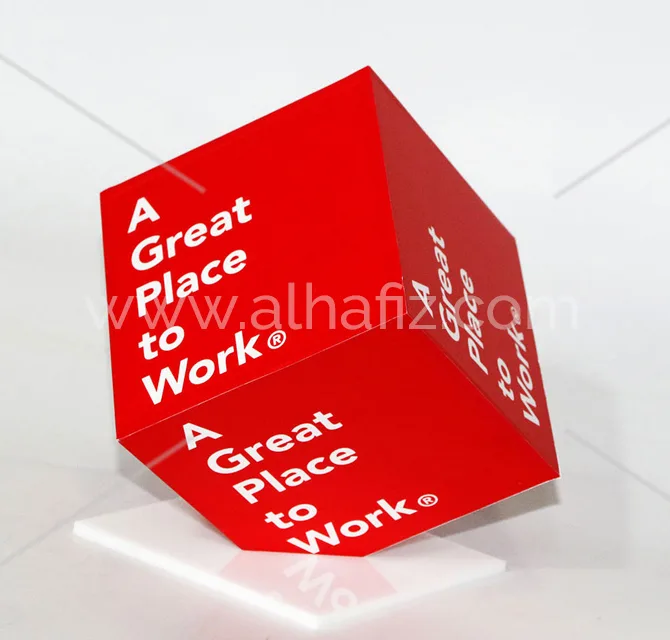 Acrylic Branded Cube Display