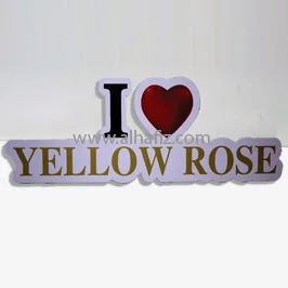 Yellow Rose Die Cut Forex Standee