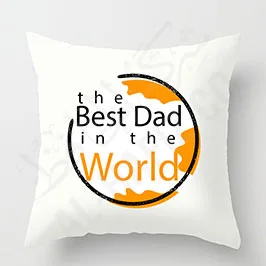 Printed Cushion – Best Dad in the World