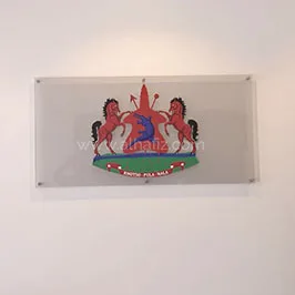 Acrylic Wall Plaque with Printed Emblem