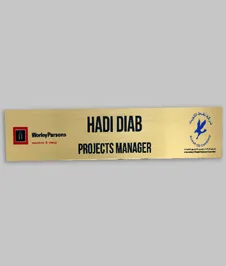 Interior Signage For Metal Name Plate