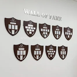 Wall of Fame Shield Display