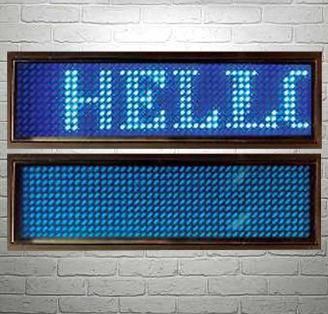 Led Name Plate - Blue