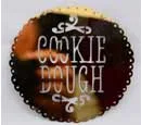 Laser Engraved Metallic Plate - Cookie Dough