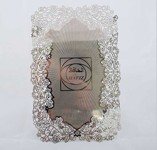 Laser Engraved Metallic Shield (Silver)