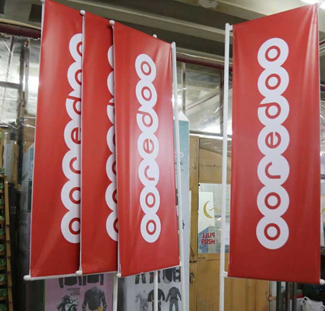 Pole Banners - Ooredoo